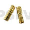 Q-C-0021  Quantum Φ5.0 mm Gold Plated Bullet Connectors  